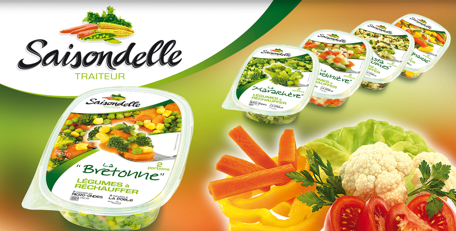 Saisondelle – Légumes à réchauffer